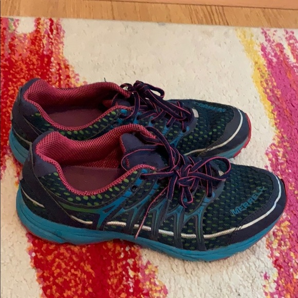 Merrell blue depths running shoes size 7 - Picture 2 of 7